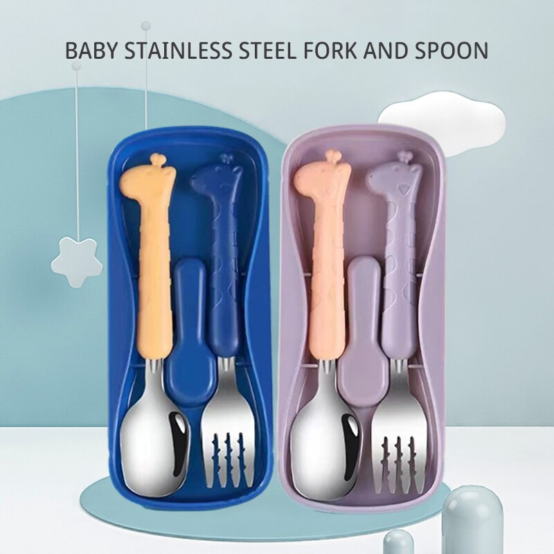 Easy Baby Food - 2PCSChildrens Tableware 304 Lebensmittelqualität Edelstahl Messer