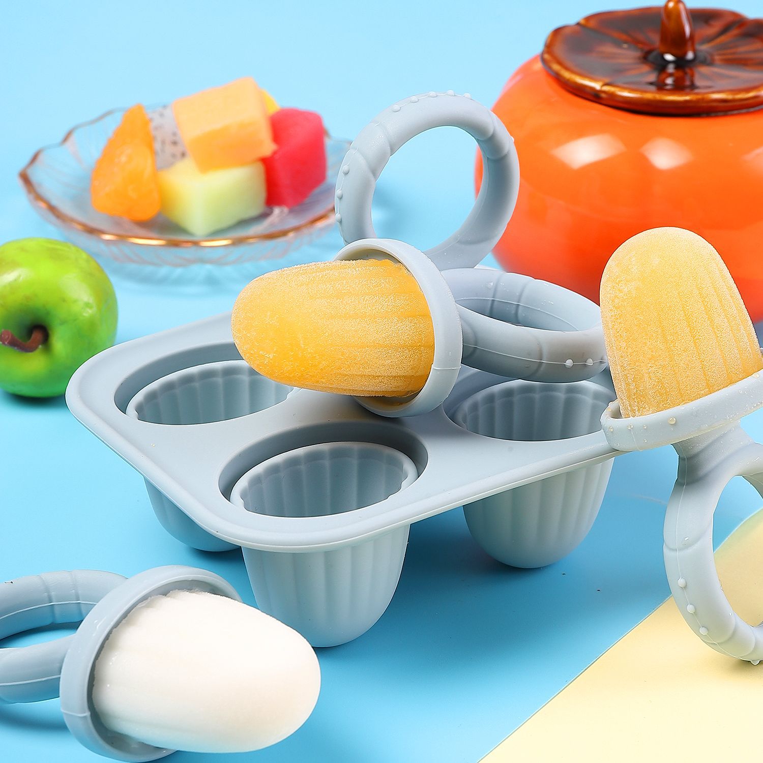 Baby Food Zubereiter - Baby-Silikonform-Set, Beißring zum Zahnen, perfekt zum
