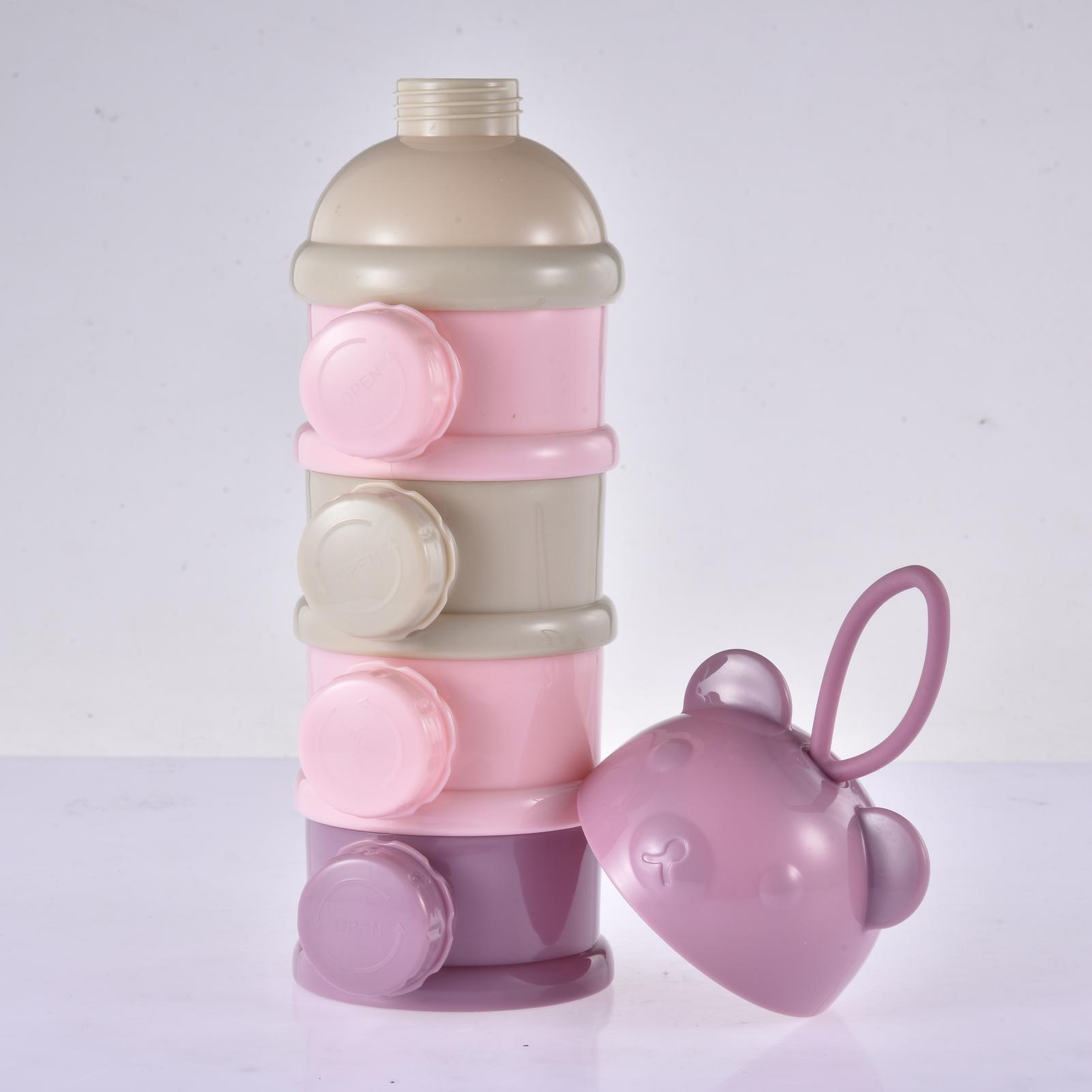 Baby Food Dispenser - Formelbehälter, 4 Gitter, tragbarer Behälter für