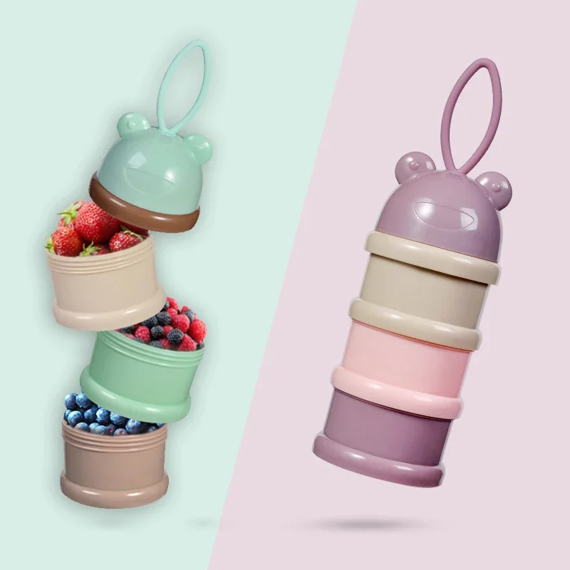 Baby Food Dispenser - Reisen – Essential Storage Müslipulverspender, 3-lagiger