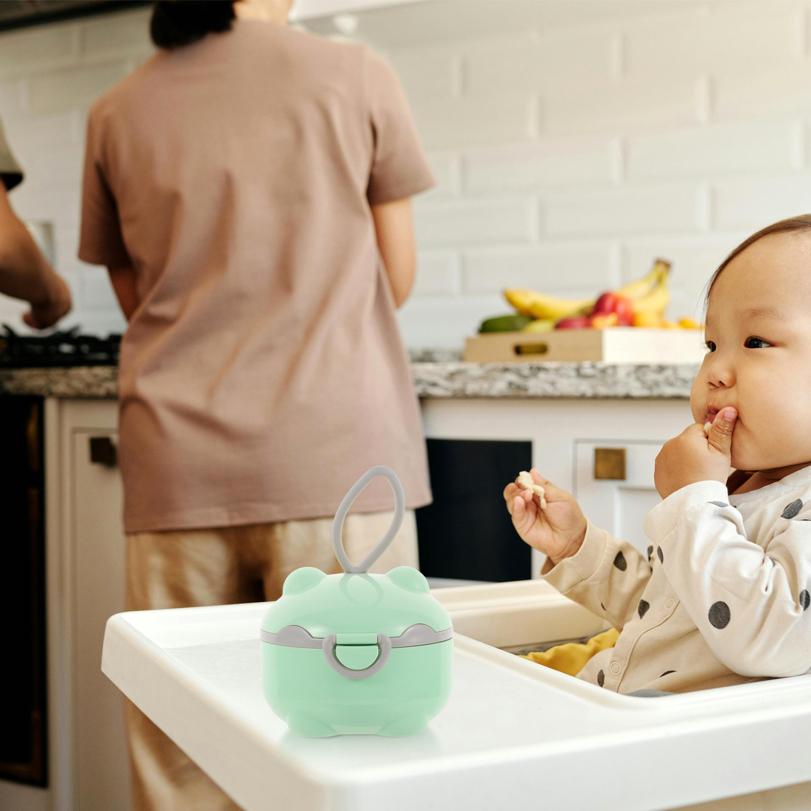 Baby Food Dispenser - Reise-Milchpulver-Spender Tragbarer Babynahrungsbehälter Versiegelte Babymilchpulver-Box Kompaktes