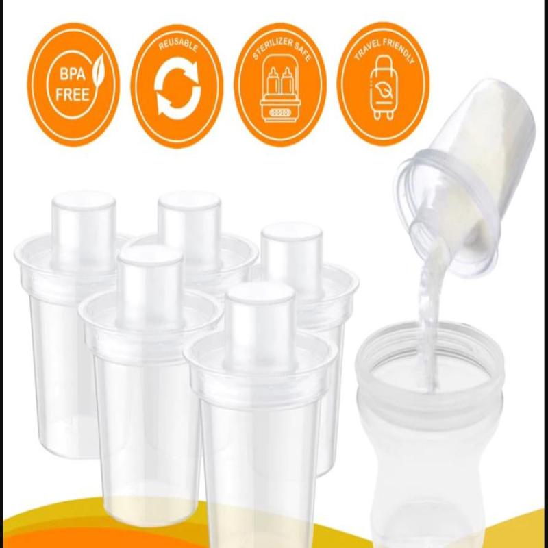 Baby Food Dispenser - 6PPC 80ML Baby-Milchpulver-Spender Tragbare Baby-Nahrungsaufbewahrungsbox Baby-Spender