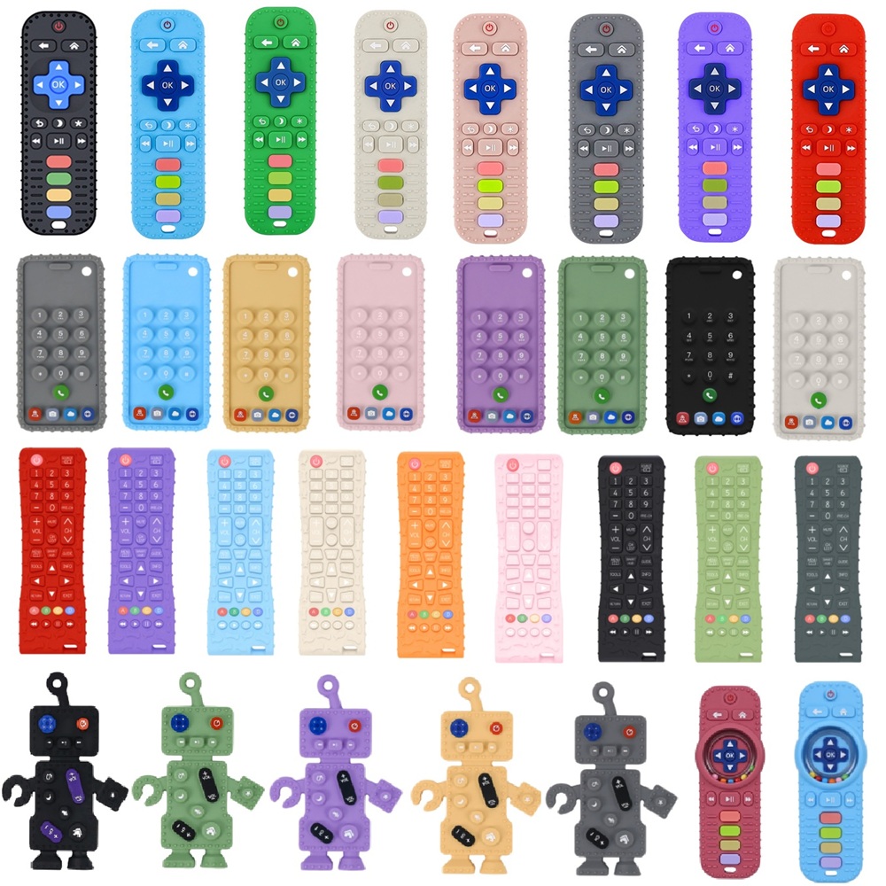 Baby Food Ideas - 40 Stile Silikon-Simulations-TV-Fernbedienungsform Beruhigendes Spielzeug Baby
