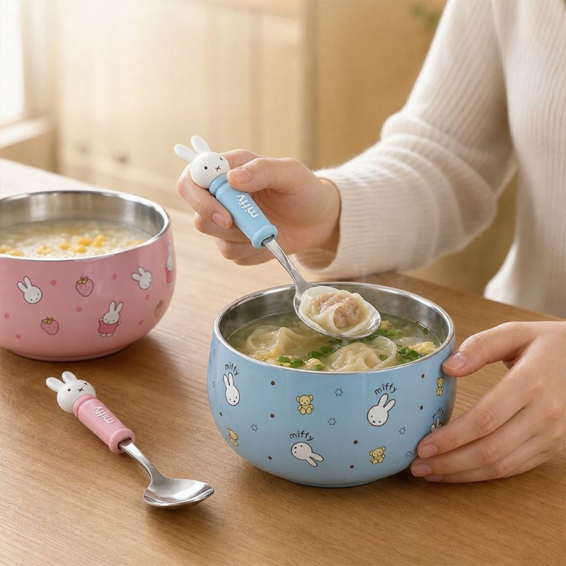 Cartoon Kawaii Miffy Edelstahl – Baby Food In Japan Bewertung und Preis